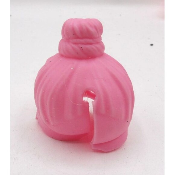 Wigs for 3" L.O.L. Dolls Plastic Creamy White, Pink & Light Green - Picture 6 of 9